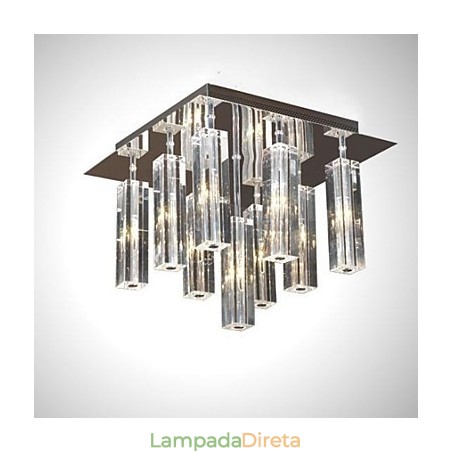 Moderno Contemporâneo Cristal Cromado Metal Montagem Embutida Moderno Contemporâneo Cristal Cromado Metal Montagem Embutida