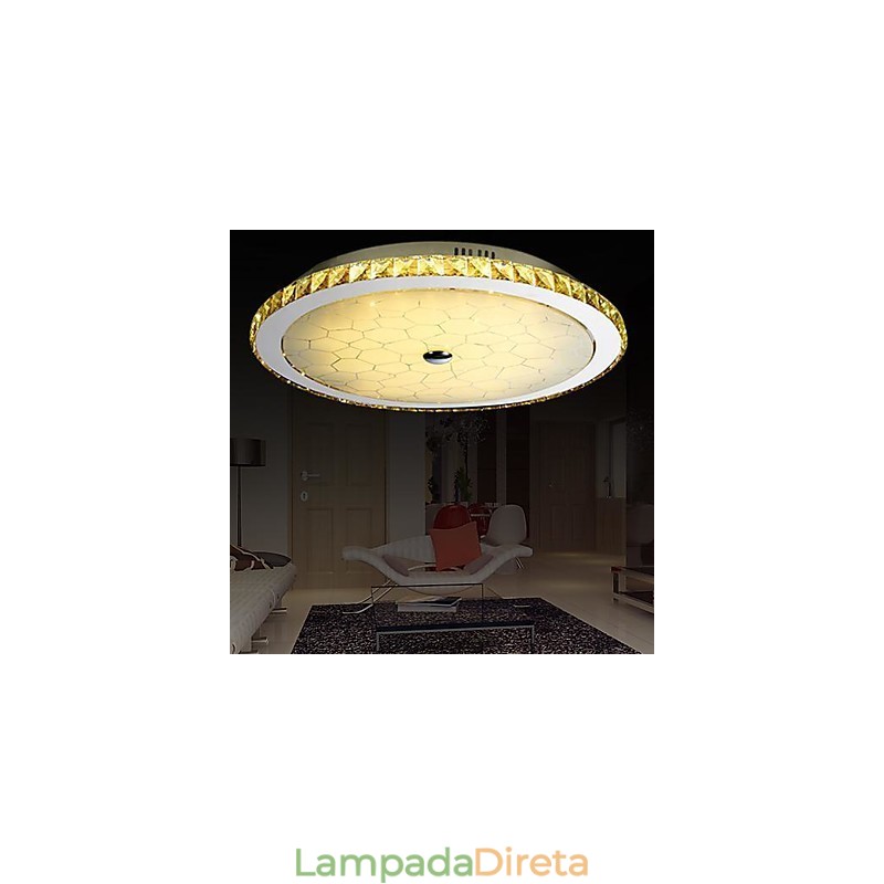 Moderno Contemporâneo Cristal Metal Montagem Embutida