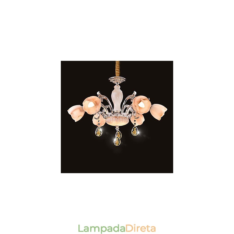 Lustre de Metal Moderno Contemporâneo Outros