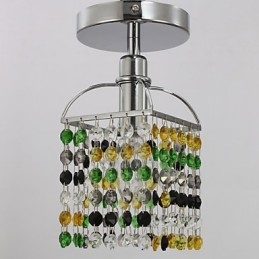 Moderno Contemporâneo Cristal Metal Galvanizado Montagem Embutida