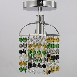 Moderno Contemporâneo Cristal Metal Galvanizado Montagem Embutida