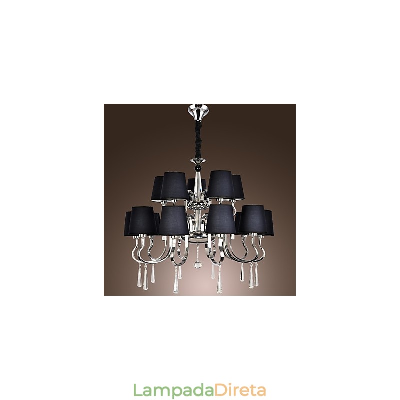 Lustre moderno contemporâneo tradicional clássico rústico chalé vintage country island metal cromado