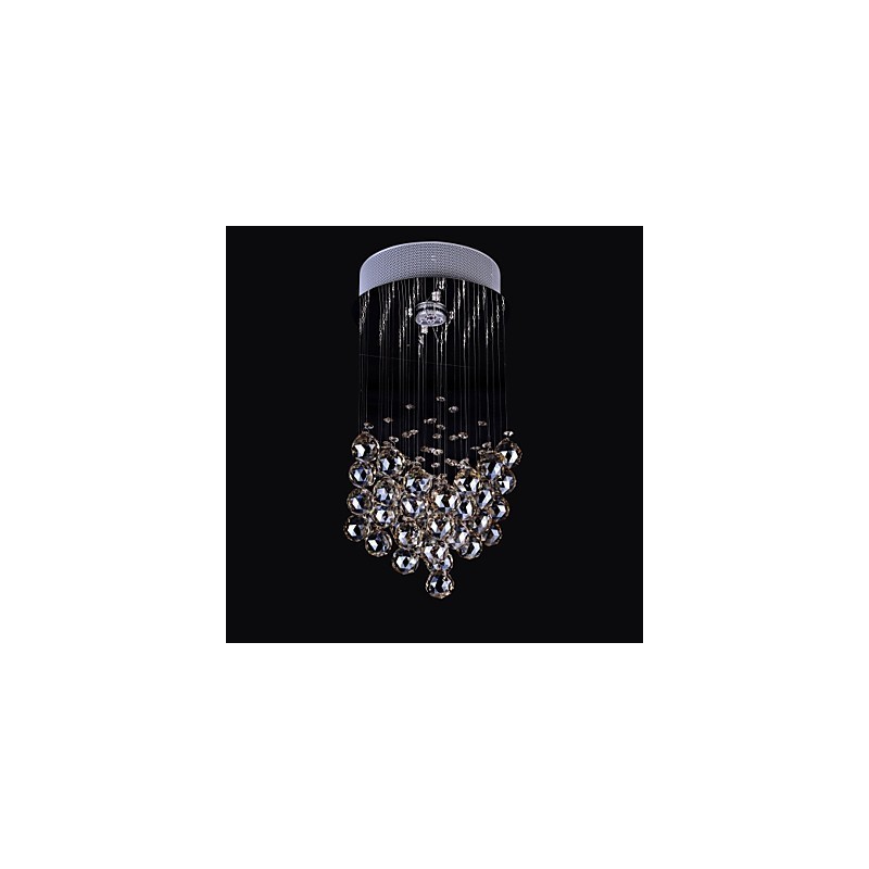 1 Lustre de Cristal K9 com Luz Clara