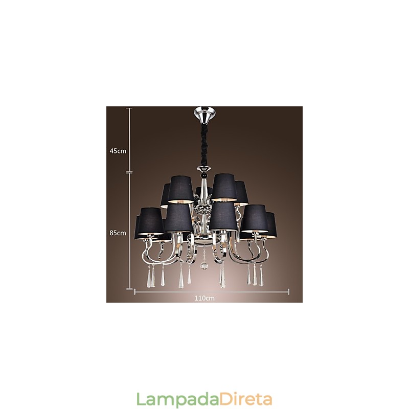 Lustre moderno contemporâneo tradicional clássico rústico chalé vintage country island metal cromado