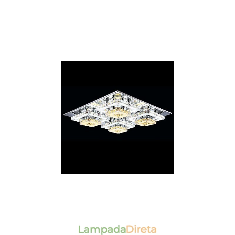 Moderno Contemporâneo Cristal Cromado Metal Montagem Embutida
