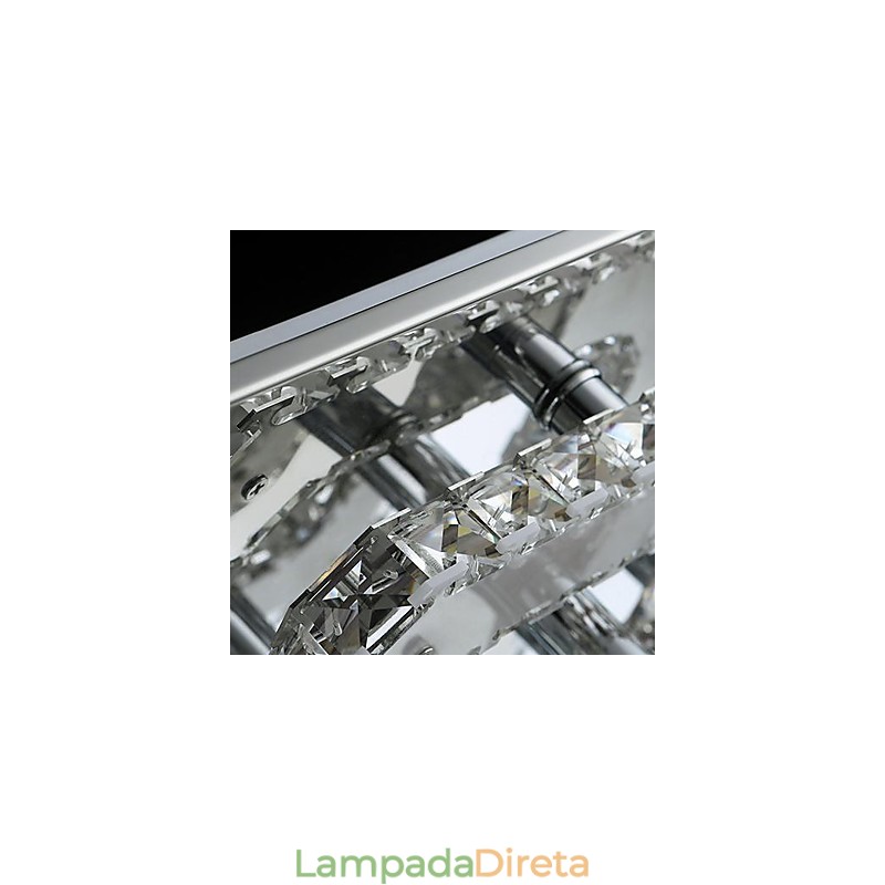 Moderno Contemporâneo Cristal Cromado Metal Montagem Embutida