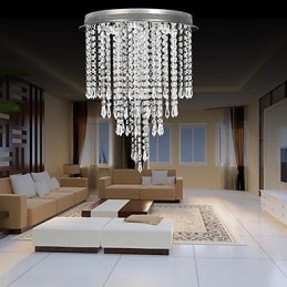 Moderno Contemporâneo Cristal Cromado Cristal Montagem Embutida Crianças