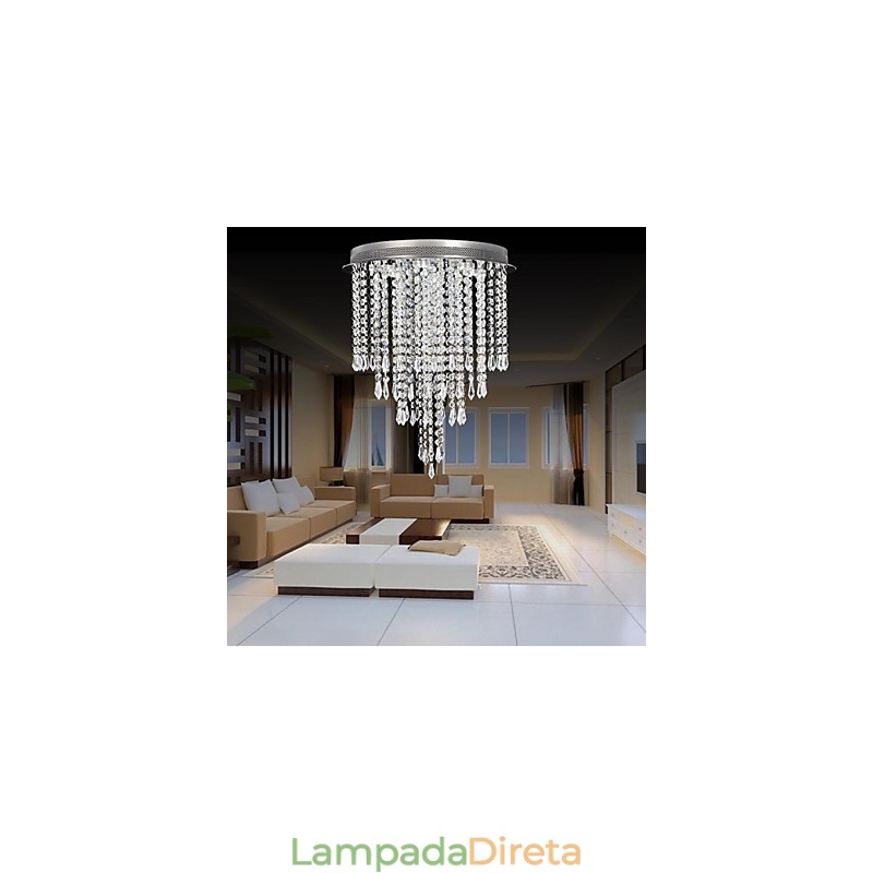 Moderno Contemporâneo Cristal Cromado Cristal Montagem Embutida Crianças