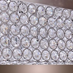 Luminária de teto com contas de cristal e 45 cores