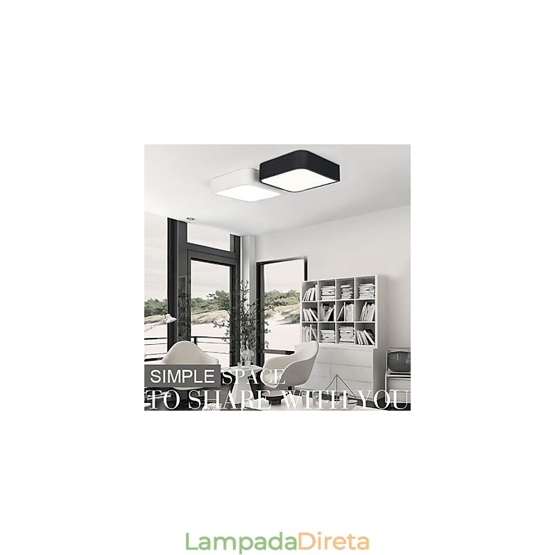 Luminária de parede de metal com pintura contemporânea moderna