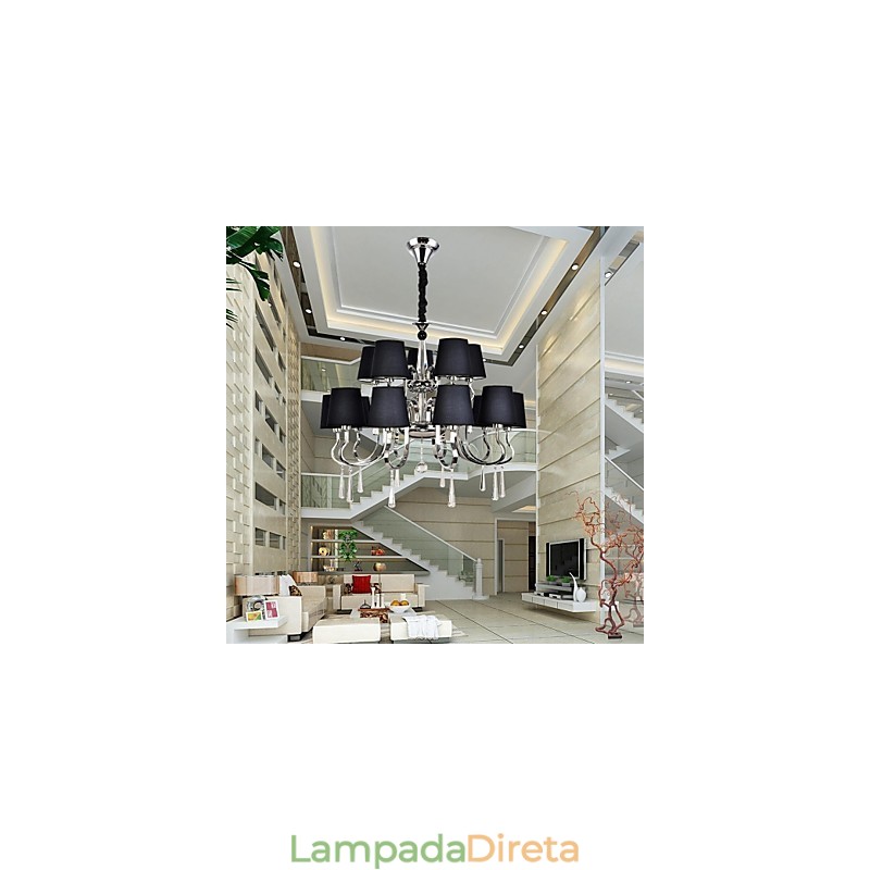 Lustre moderno contemporâneo tradicional clássico rústico chalé vintage country island metal cromado