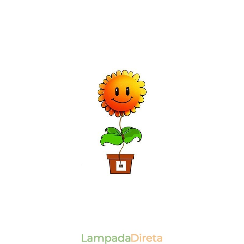 DIY Papel de Parede Luminárias de Parede Rosto de Flor Atmosfera Divertida Luz Noturna Crianças Lâmpada de Cabeceira Decoração