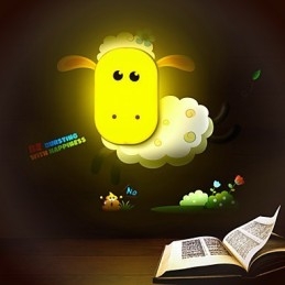 9*6*Diversão para brincar com espírito criativo controle de luz inteligente pequena luz noturna crianças lâmpada de parede luzes
