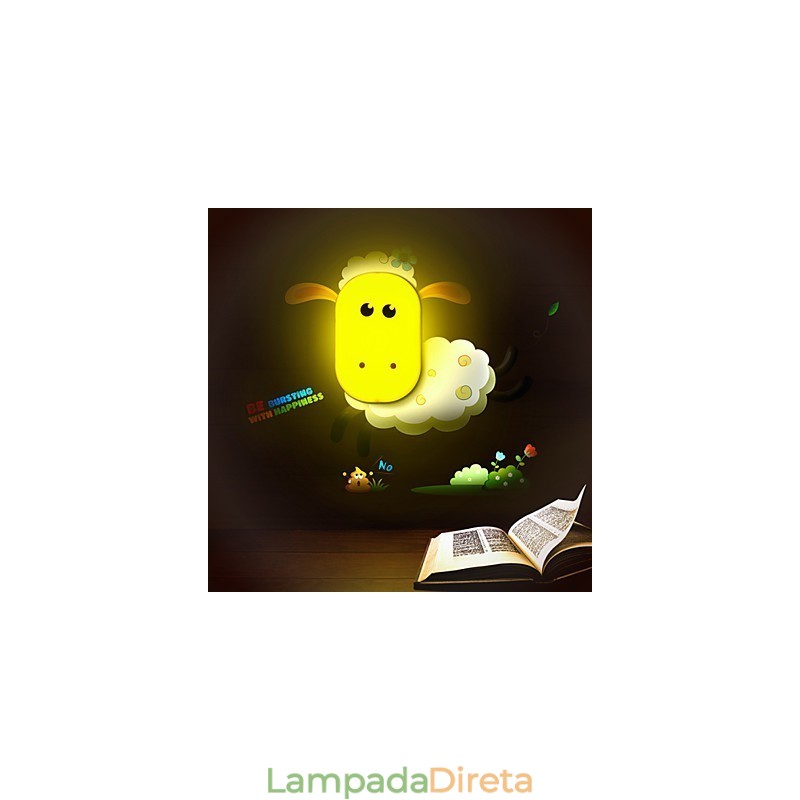 9*6*Diversão para brincar com espírito criativo controle de luz inteligente pequena luz noturna crianças lâmpada de parede luzes