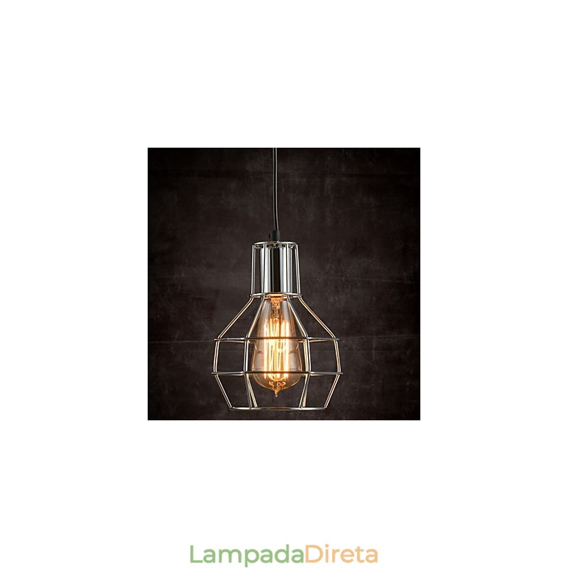 Pendente criativo estilo americano 1 luz