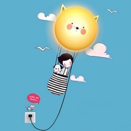 Apliques de parede Moderno Contemporâneo Criativo 3D Papel de parede Luminária de parede Luz