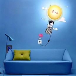 Apliques de parede Moderno Contemporâneo Criativo 3D Papel de parede Luminária de parede Luz