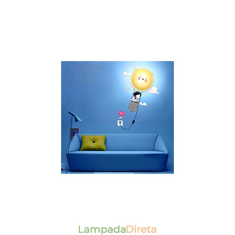 Apliques de parede Moderno Contemporâneo Criativo 3D Papel de parede Luminária de parede Luz