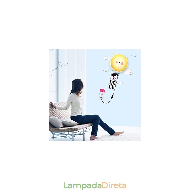 Apliques de parede Moderno Contemporâneo Criativo 3D Papel de parede Luminária de parede Luz