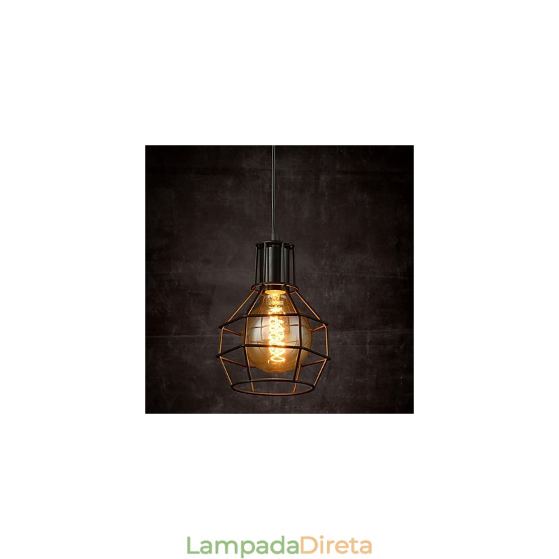 Pendente criativo estilo americano 1 luz