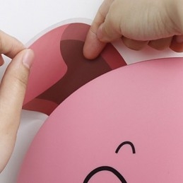 Porco Plástico Resistente a Altas Temperaturas Luz E 10 C Pode Remover Papel de Parede Criativo 3D Luminária de Parede