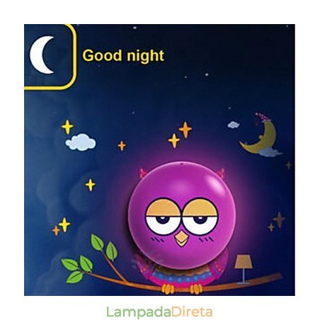 Luminária de parede OWL operada por luz Lâmpada contemporânea criativa 3 D Papel de parede Lâmpada de parede Luminária de parede OWL operada por luz Lâmpada contemporânea criativa 3 D Papel de parede Lâmpada de parede