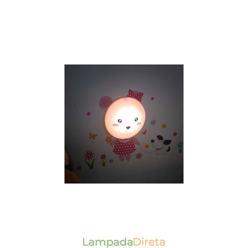 Adesivos de parede urso luz ativada inteligente indução elétrica smetope adorno lâmpada de parede
