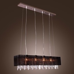 Ilha moderna contemporânea cristal outros metal pingente luz