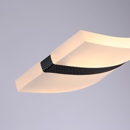 Luminária pendente moderna e contemporânea cromada
