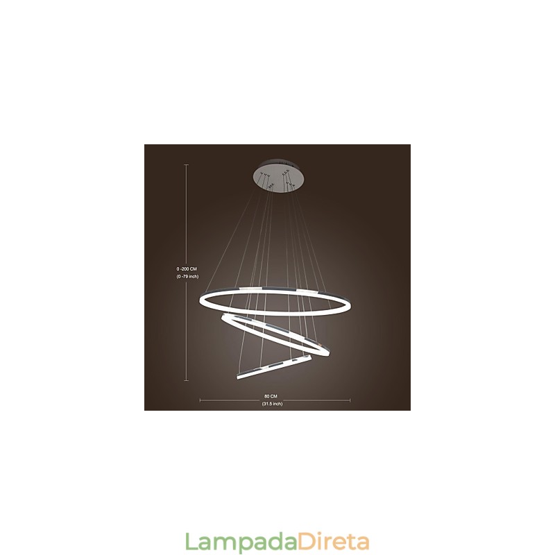 Luminária pendente de metal galvanizado estilo mini contemporâneo moderno de 70 W