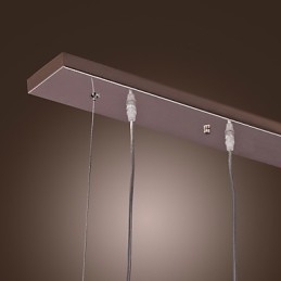 Ilha moderna contemporânea cristal outros metal pingente luz
