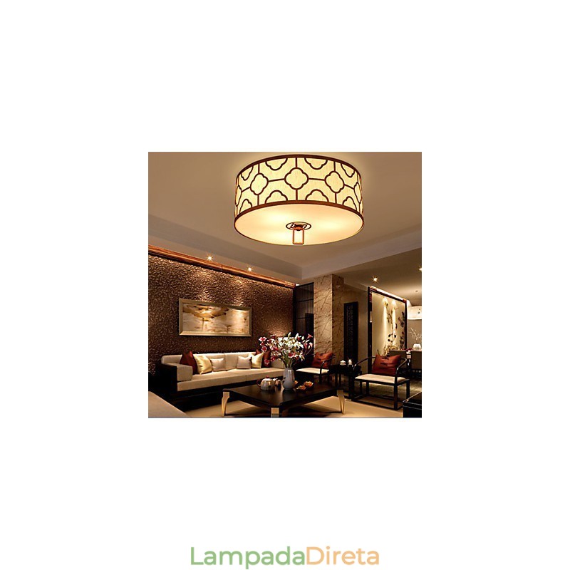 Iluminação de teto estilo chinês simplicidade moderna