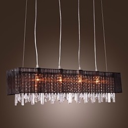 Ilha moderna contemporânea cristal outros metal pingente luz