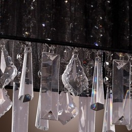 Ilha moderna contemporânea cristal outros metal pingente luz