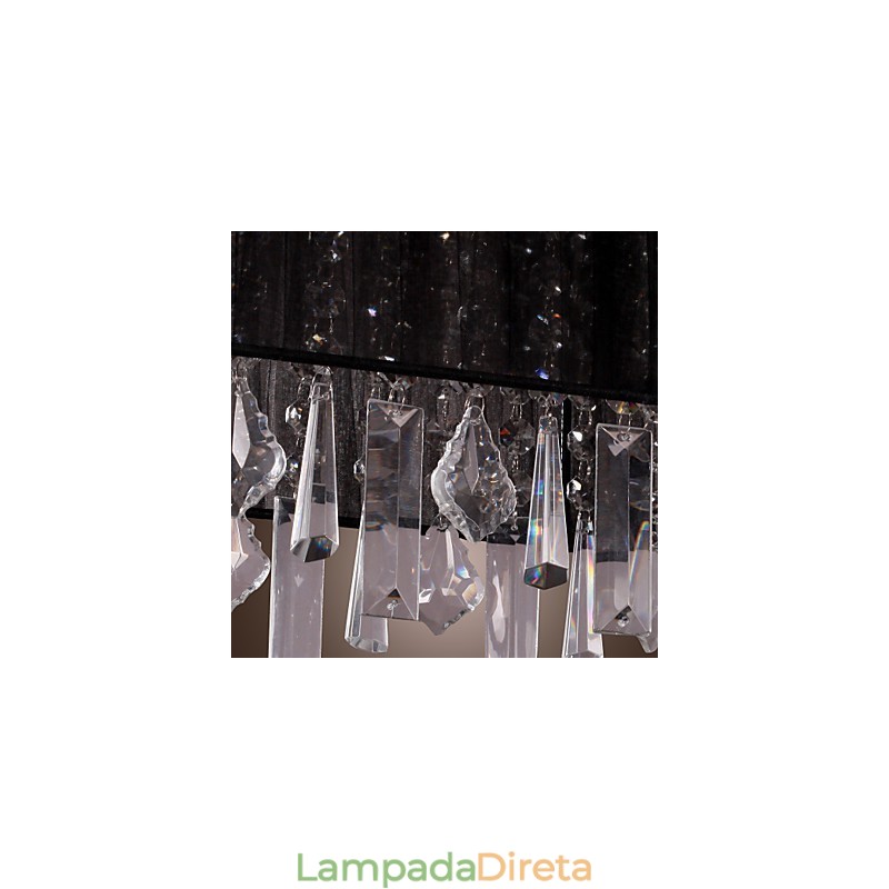 Ilha moderna contemporânea cristal outros metal pingente luz