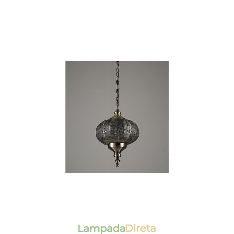 Lustre retrô de ferro vazado do sudeste asiático