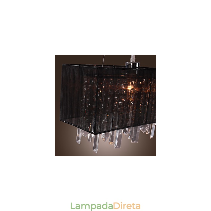 Ilha moderna contemporânea cristal outros metal pingente luz