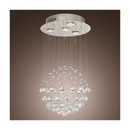 Lustre de luxo moderno cristal 4 luzes Lustre de luxo moderno cristal 4 luzes