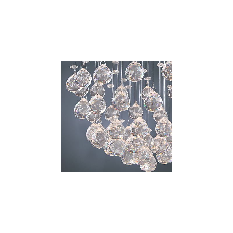 Lustre de luxo moderno cristal 4 luzes