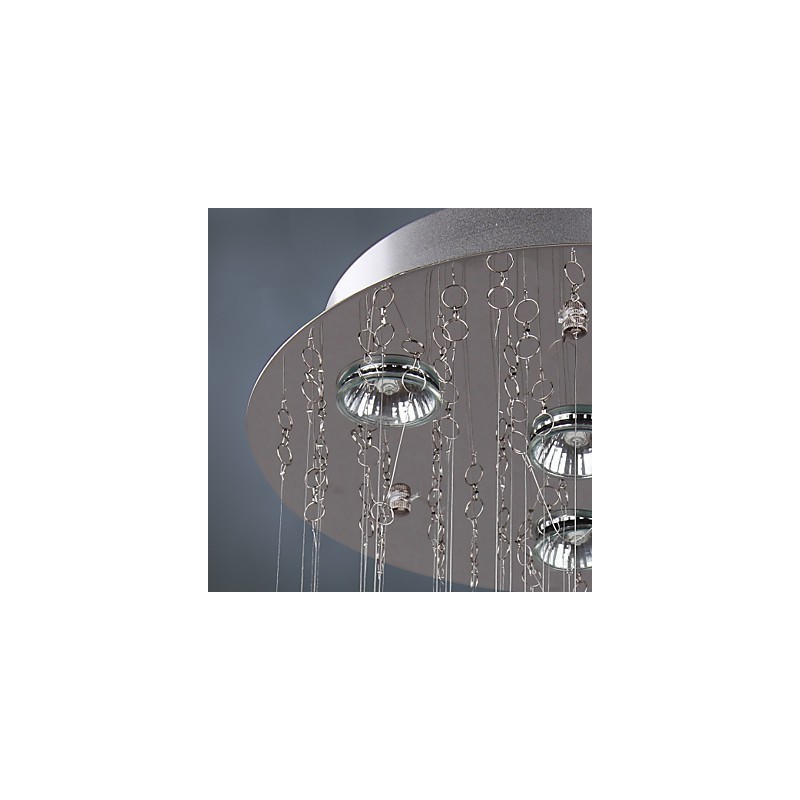 Lustre de luxo moderno cristal 4 luzes