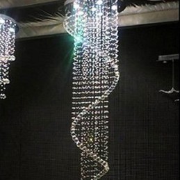 Lustre de Cristal Luxo Moderno 4 Luzes