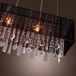 Ilha moderna contemporânea cristal outros metal pingente luz