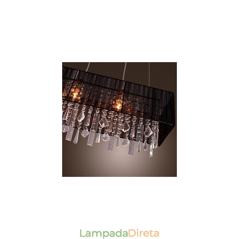 Ilha moderna contemporânea cristal outros metal pingente luz