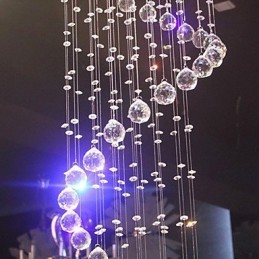Lustre de Cristal Luxo Moderno 4 Luzes