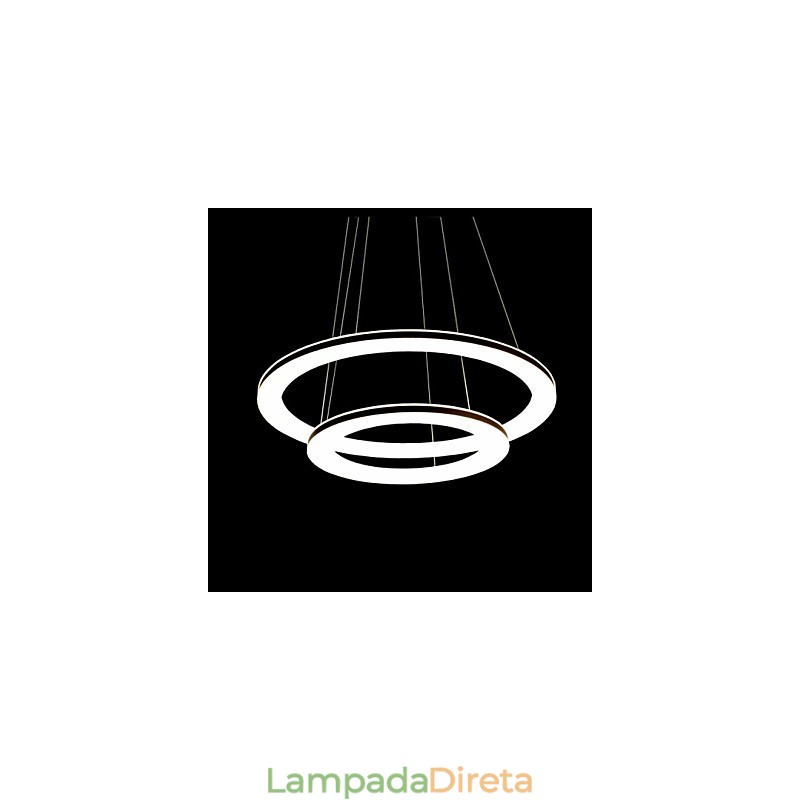 Luminária pendente de metal contemporânea moderna