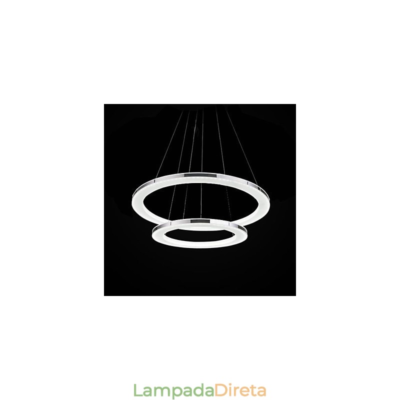 Luminária pendente de metal contemporânea moderna