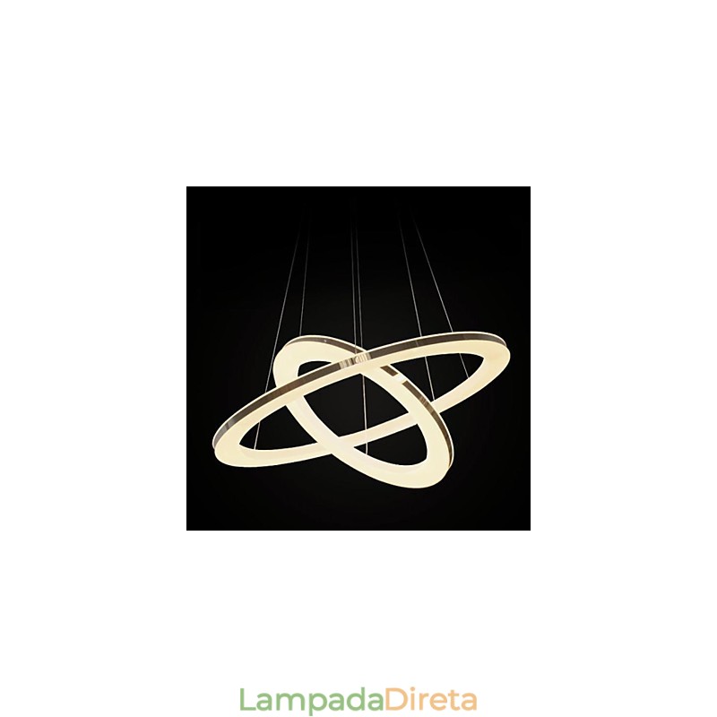 Luminária pendente de metal contemporânea moderna