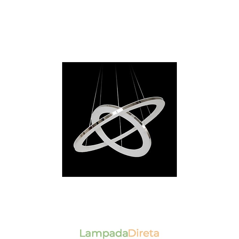 Luminária pendente de metal contemporânea moderna