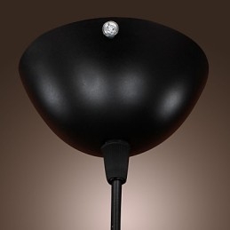 Luminária pendente retrô vintage Tom Dixon Design preta