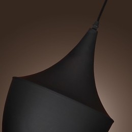 Luminária pendente retrô vintage Tom Dixon Design preta